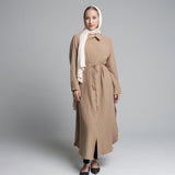 Leyana Shirt/Dress – Beige