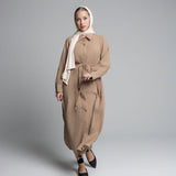 Leyana Shirt/Dress – Beige